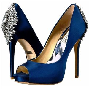 Kiara Embellished Peep-Toe Pumps
